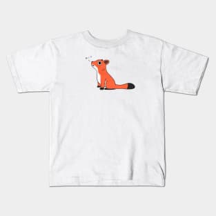 Bork the Peach Fox Kids T-Shirt